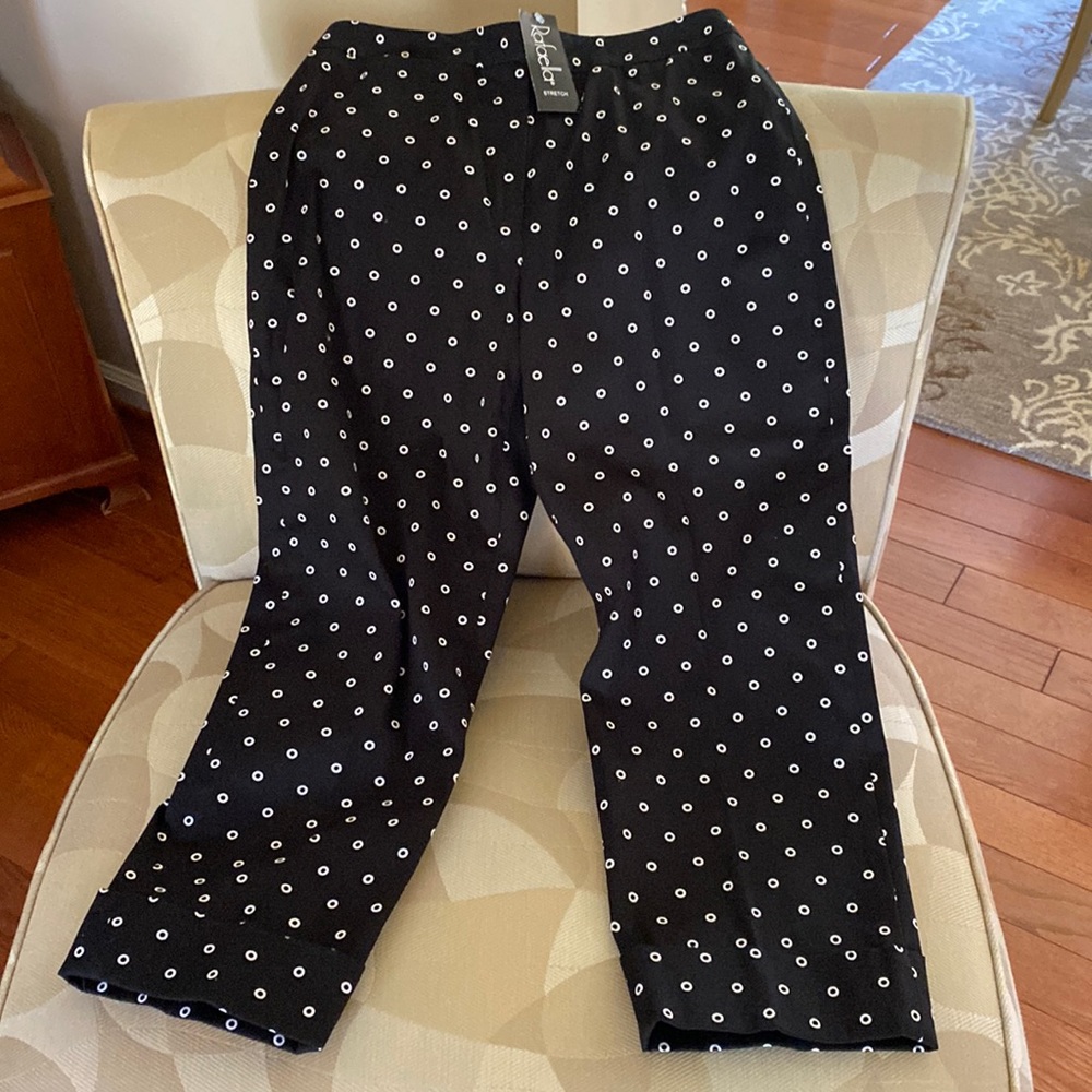 Rafaella Black with White Polka dot Pants and NWT Hat